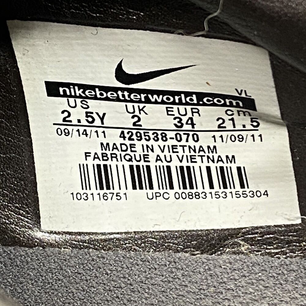 Nike CTR 360 2011 Rare 429538-070 Youth Size 2.5Y Soccer Cleats Shoes GUC - Picture 7 of 7